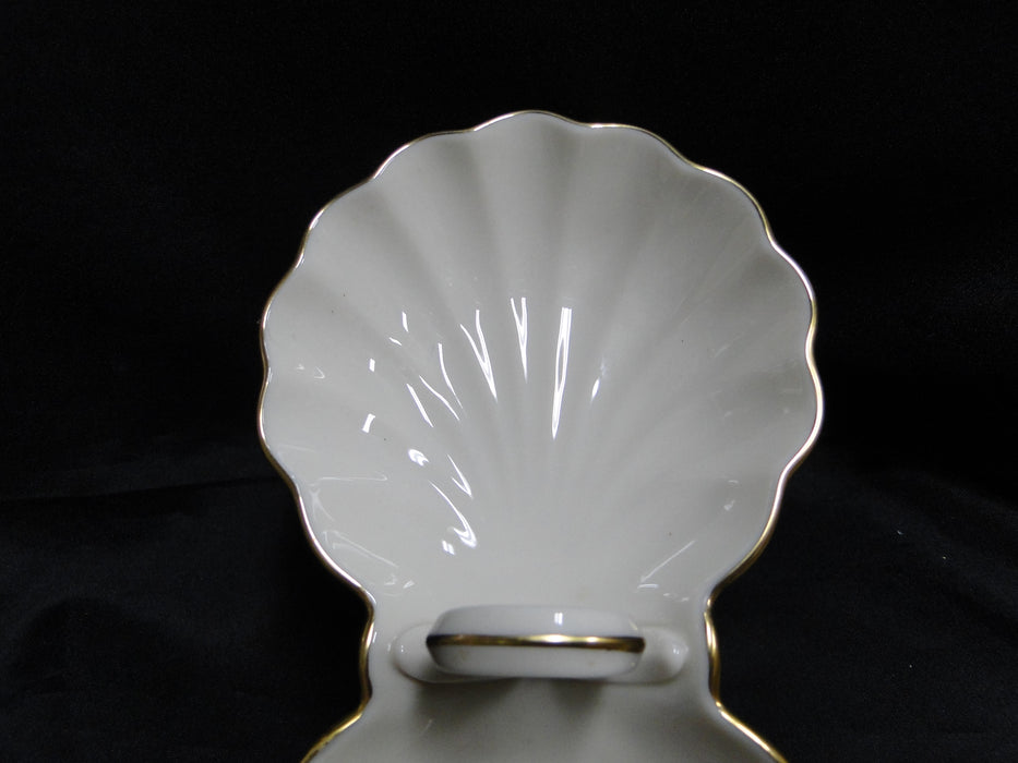 Lenox Bermuda Collection, Gold Trim: Handled Divided Server / Relish Dish 9 1/8"