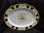 Royal Albert Lady Hamilton, Red, Florals: Oval Serving Platter, 16 1/4"