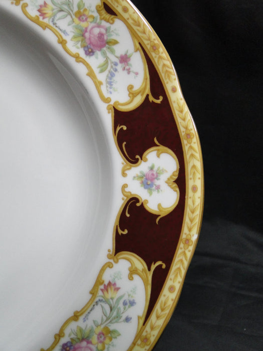 Royal Albert Lady Hamilton, Red, Florals: Oval Serving Platter, 16 1/4"