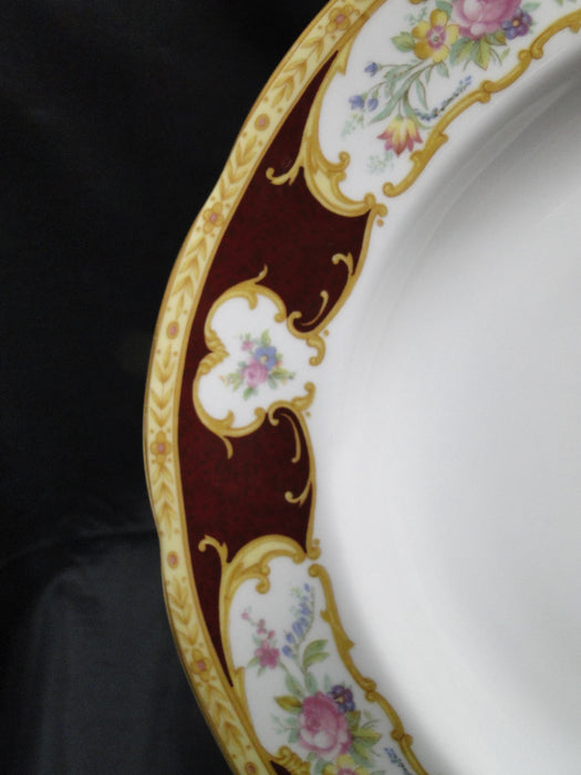 Royal Albert Lady Hamilton, Red, Florals: Oval Serving Platter, 16 1/4"