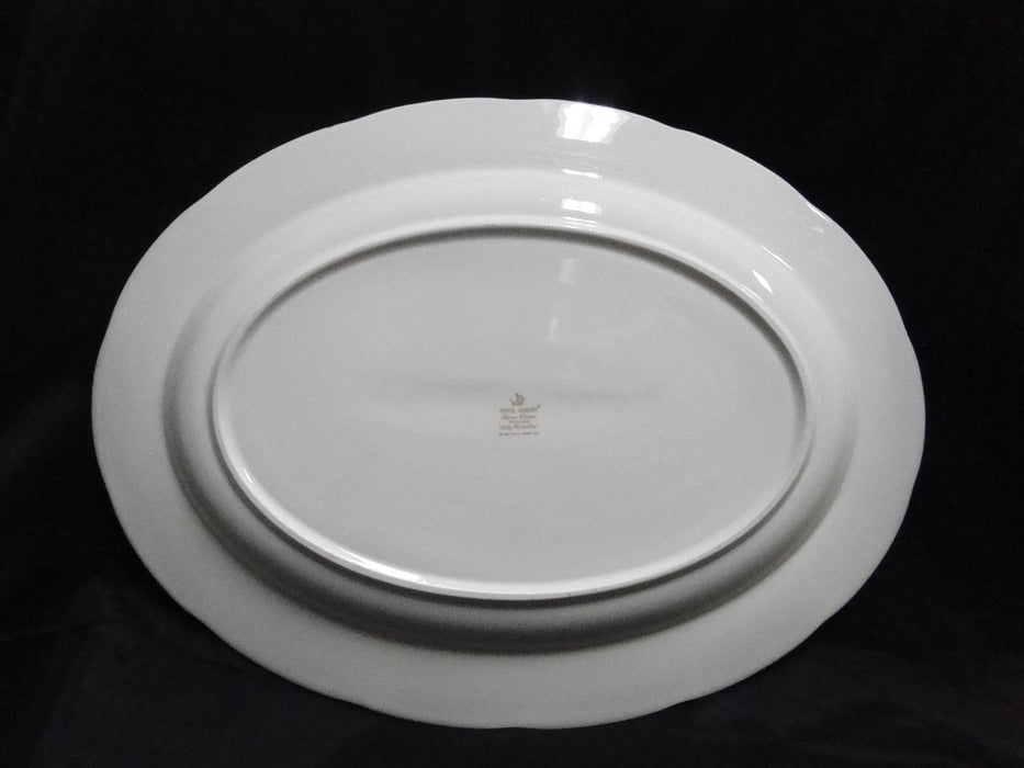 Royal Albert Lady Hamilton, Red, Florals: Oval Serving Platter, 16 1/4"
