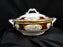 Royal Albert Lady Hamilton, Red, Florals: Round Serving Bowl w/ Lid