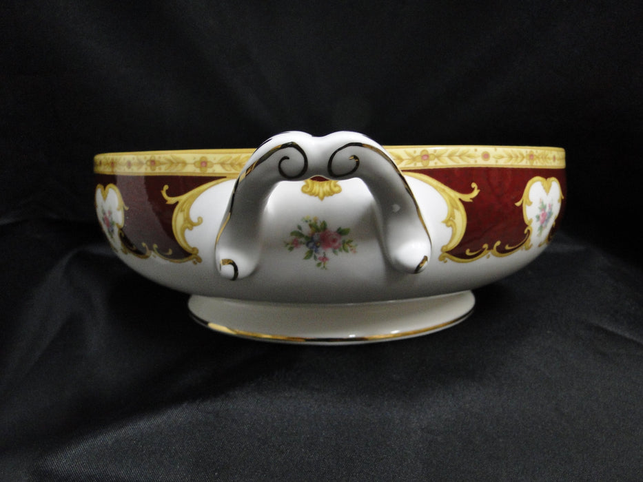Royal Albert Lady Hamilton, Red, Florals: Round Serving Bowl w/ Lid