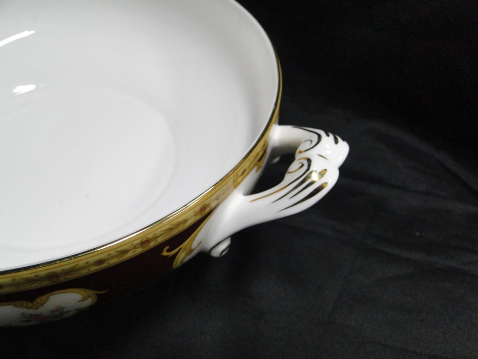 Royal Albert Lady Hamilton, Red, Florals: Round Serving Bowl w/ Lid