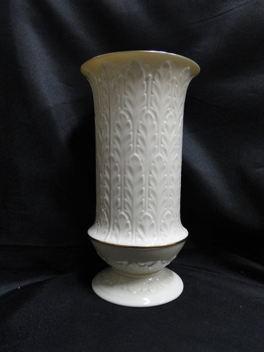 Lenox Autumn Leaf Collection, Gold Trim: Flower Vase, 9 1/2" Tall, 5" Diameter