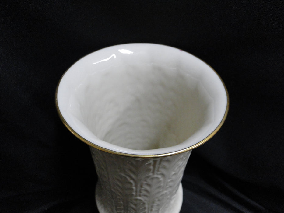 Lenox Autumn Leaf Collection, Gold Trim: Flower Vase, 9 1/2" Tall, 5" Diameter