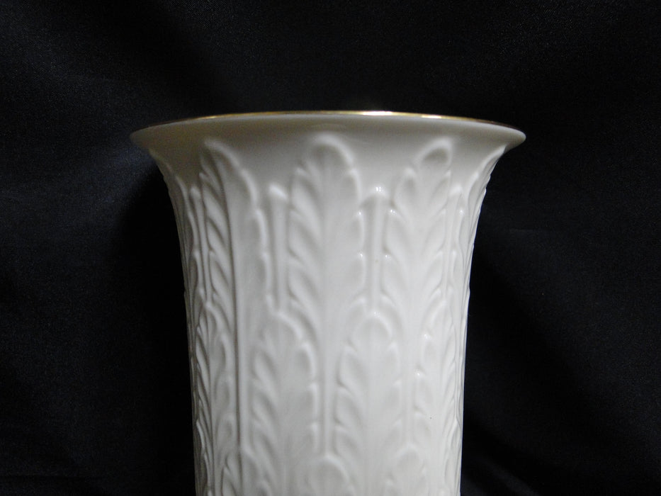 Lenox Autumn Leaf Collection, Gold Trim: Flower Vase, 9 1/2" Tall, 5" Diameter