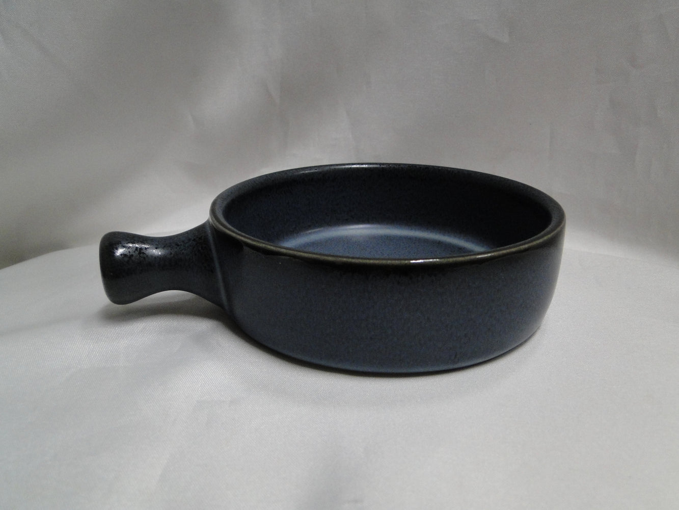 Steelite Robert Gordon Potter's Collection: NEW Storm (Blue) Handled Bowl 6 5/8"