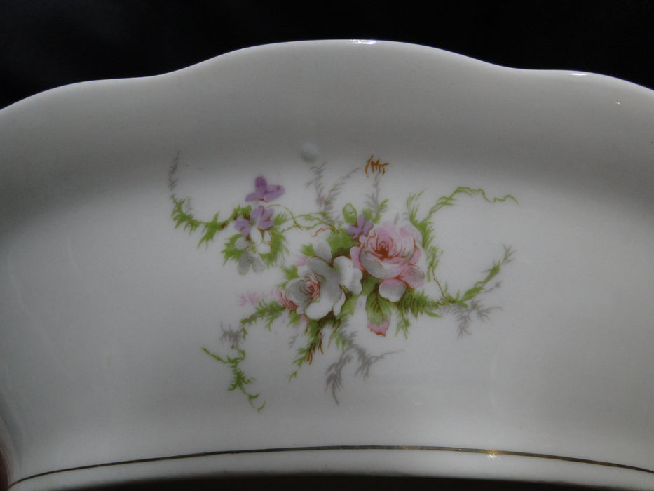 Haviland Rosalinde (New York), Floral: Oval Serving Bowl (s), 9 5/8", As Is