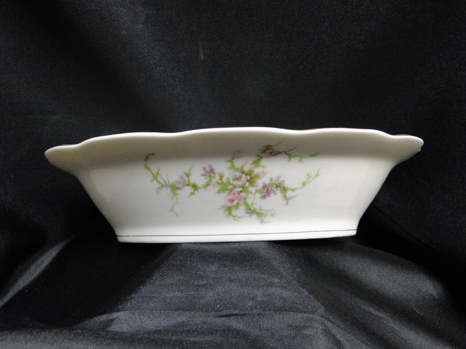 Haviland Rosalinde (New York), Floral: Oval Serving Bowl (s), 9 5/8", As Is