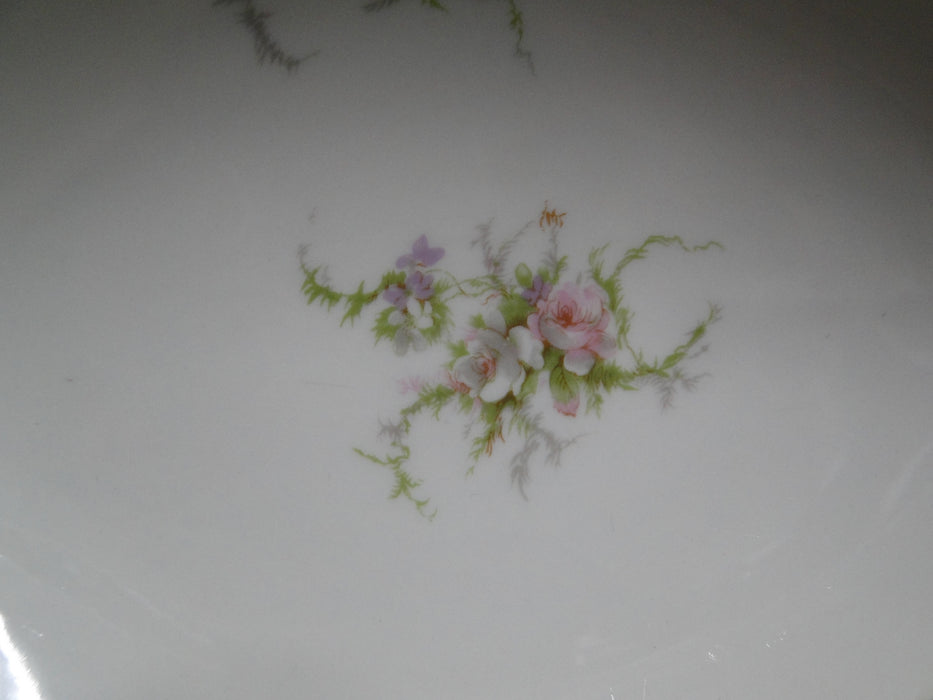 Haviland Rosalinde (New York), Floral: Oval Serving Bowl (s), 9 5/8", As Is