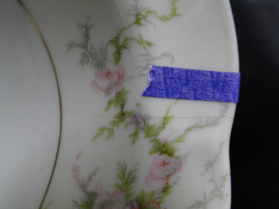 Haviland Rosalinde (New York), Floral: Oval Serving Bowl (s), 9 5/8", As Is