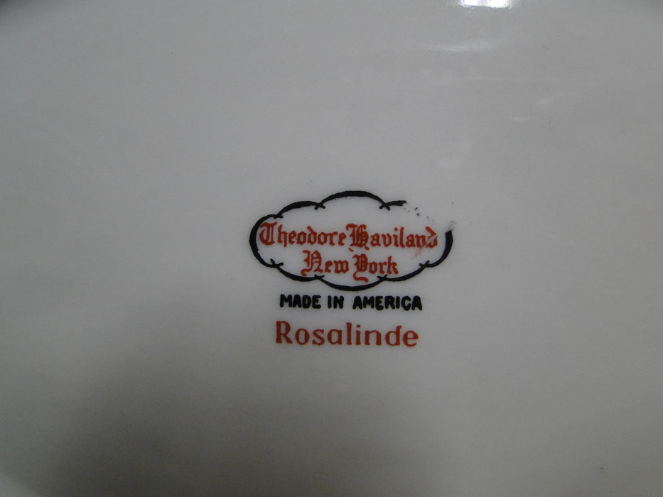 Haviland Rosalinde (New York), Floral: Oval Serving Bowl (s), 9 5/8", As Is