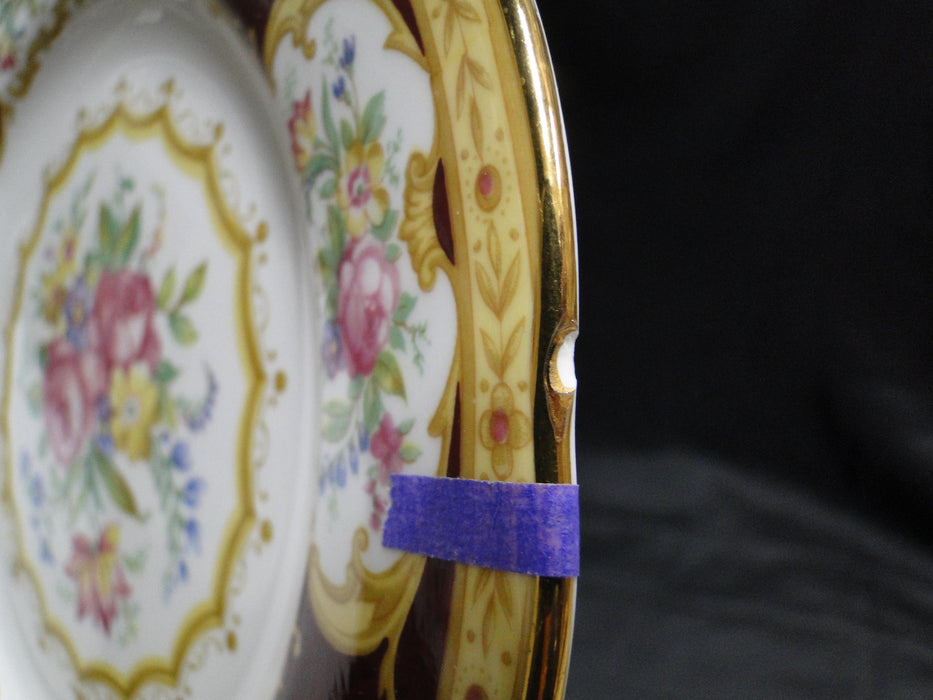 Royal Albert Lady Hamilton, Red, Florals: Salad Plate (s), 8 1/8", As Is