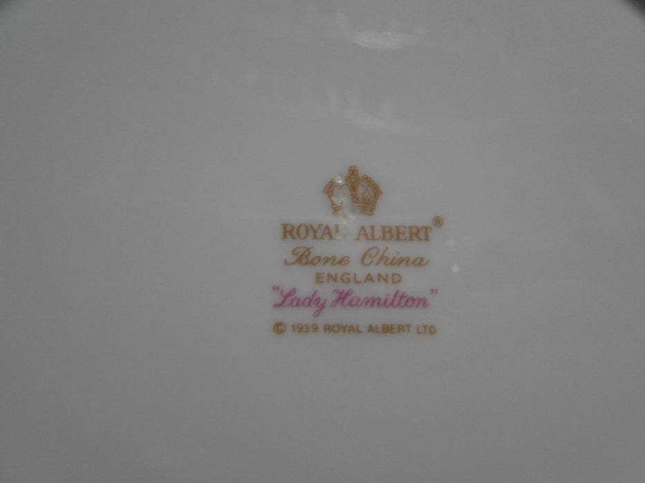 Royal Albert Lady Hamilton, Red, Florals: Salad Plate (s), 8 1/8", As Is