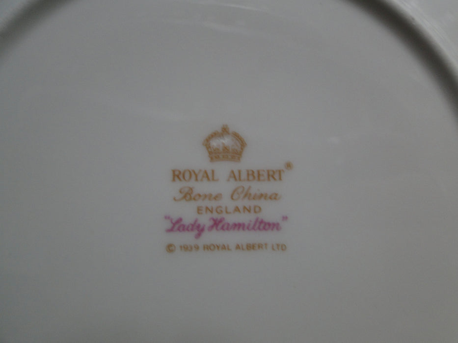 Royal Albert Lady Hamilton, Red, Florals: Bread Plate (s), 6 1/8"