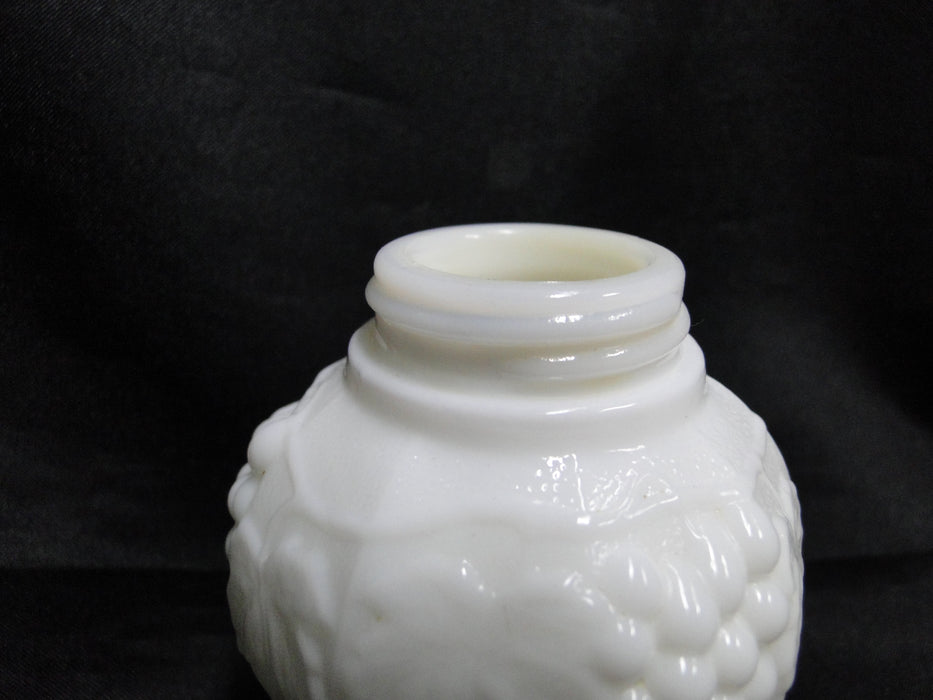 Imperial Glass Vintage Grape Milk Glass: Salt OR Pepper Shaker, 3 7/8", As Is