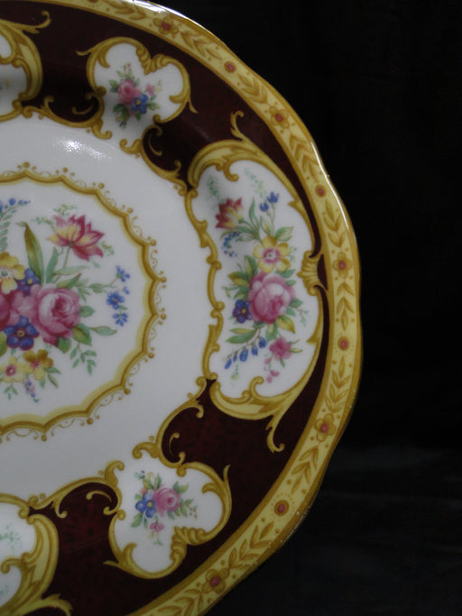 Royal Albert Lady Hamilton, Red, Florals: Bread Plate (s), 6 1/8", Raised Specks