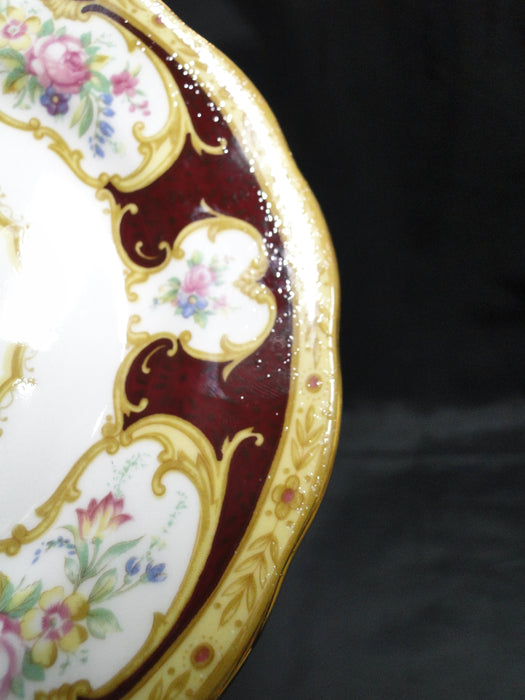 Royal Albert Lady Hamilton, Red, Florals: Bread Plate (s), 6 1/8", Raised Specks