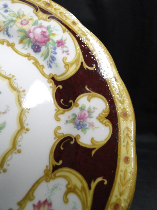 Royal Albert Lady Hamilton, Red, Florals: Bread Plate (s), 6 1/8", Raised Specks
