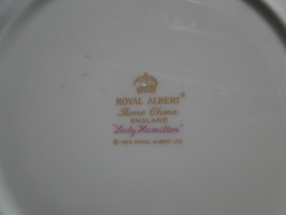Royal Albert Lady Hamilton, Red, Florals: Bread Plate (s), 6 1/8", Raised Specks