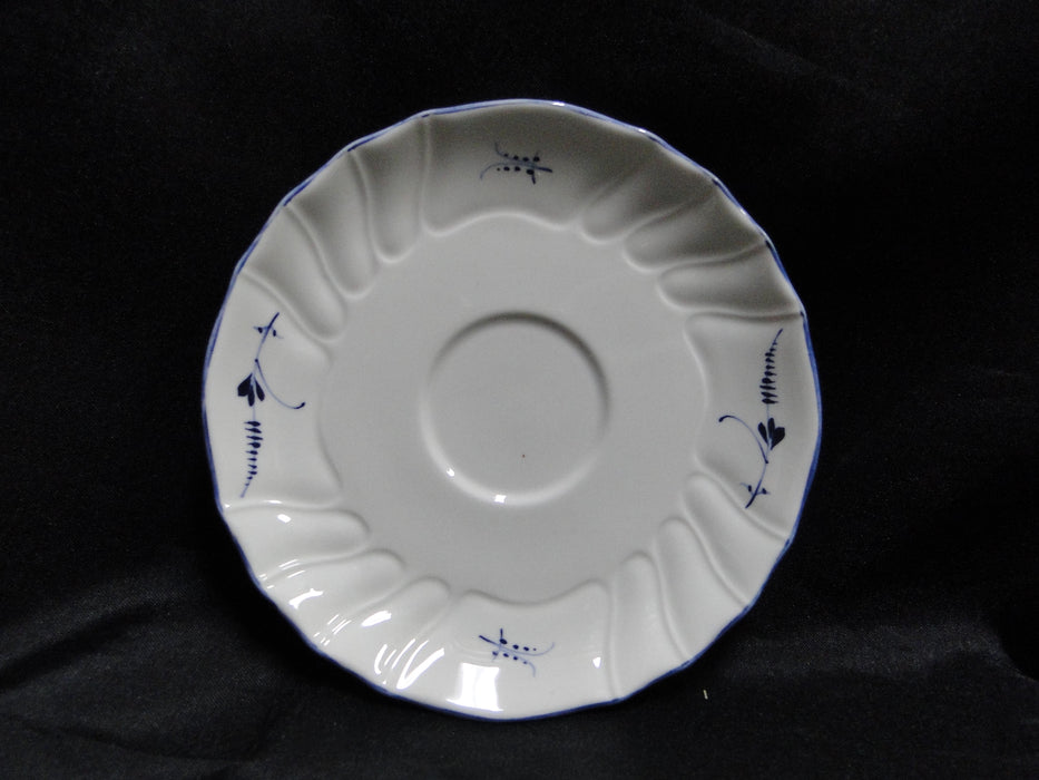Villeroy & Boch Vieux Luxembourg, Blue Florals: Demi Cup & Saucer Set, As Is