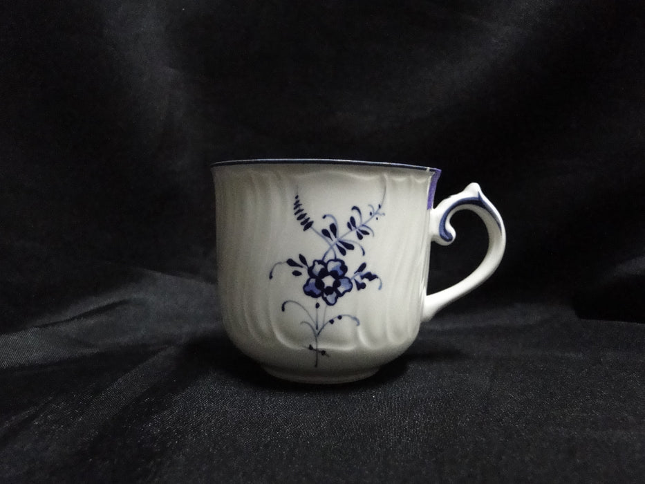Villeroy & Boch Vieux Luxembourg, Blue Florals: Demi Cup & Saucer Set, As Is