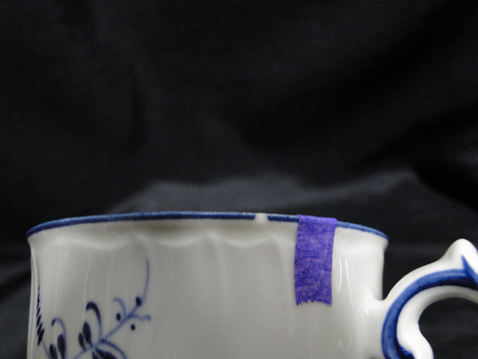 Villeroy & Boch Vieux Luxembourg, Blue Florals: Demi Cup & Saucer Set, As Is