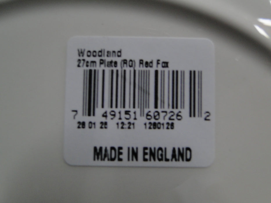 Spode Woodland Red Fox, England: Dinner Plate, 10 1/2", Flaw