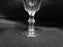 Libbey Georgian, Clear w/ Wafer Stem: Cordial, 3 7/8" Tall