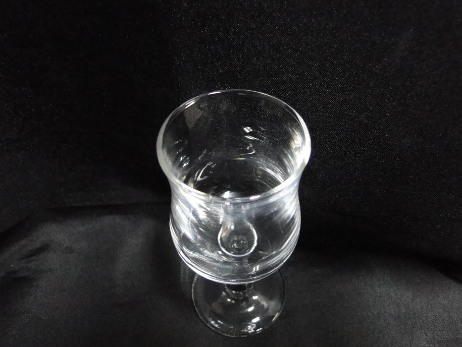Cristal d'Arques CRA55, Clear w/ Bulbous Bowl, Luminarc: Cordial, 4 5/8" Tall