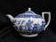 Wedgwood Willow Blue, Smooth: Teapot & Lid, 5 3/4" Tall