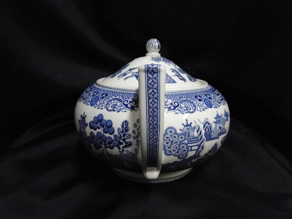 Wedgwood Willow Blue, Smooth: Teapot & Lid, 5 3/4" Tall