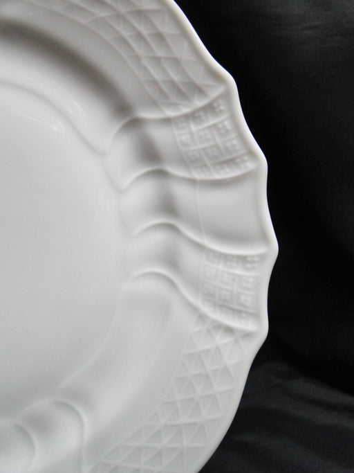 Hutschenreuther Dresden, White, Embossed: Dinner Plate (s), 10 1/4"