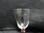 Glastonbury Lotus 27P, Pink Stem, Clear Bowl: Cordial, 5 3/8" Tall