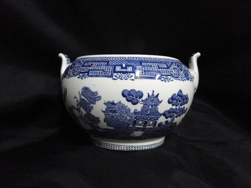 Wedgwood Willow Blue, Smooth: Sugar Bowl Only, No Lid, 3" Tall