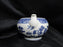 Wedgwood Willow Blue, Smooth: Sugar Bowl Only, No Lid, 3" Tall