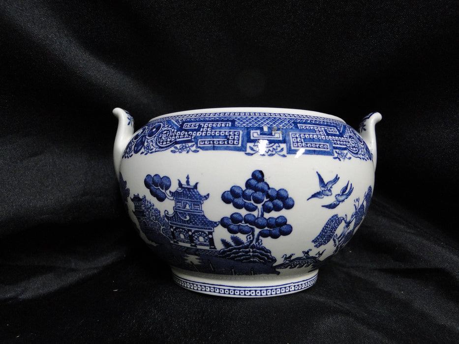 Wedgwood Willow Blue, Smooth: Sugar Bowl Only, No Lid, 3" Tall
