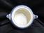 Wedgwood Willow Blue, Smooth: Sugar Bowl Only, No Lid, 3" Tall