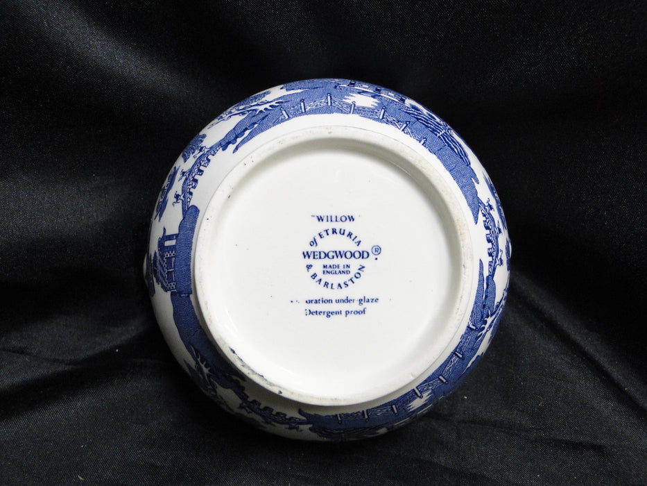 Wedgwood Willow Blue, Smooth: Sugar Bowl Only, No Lid, 3" Tall