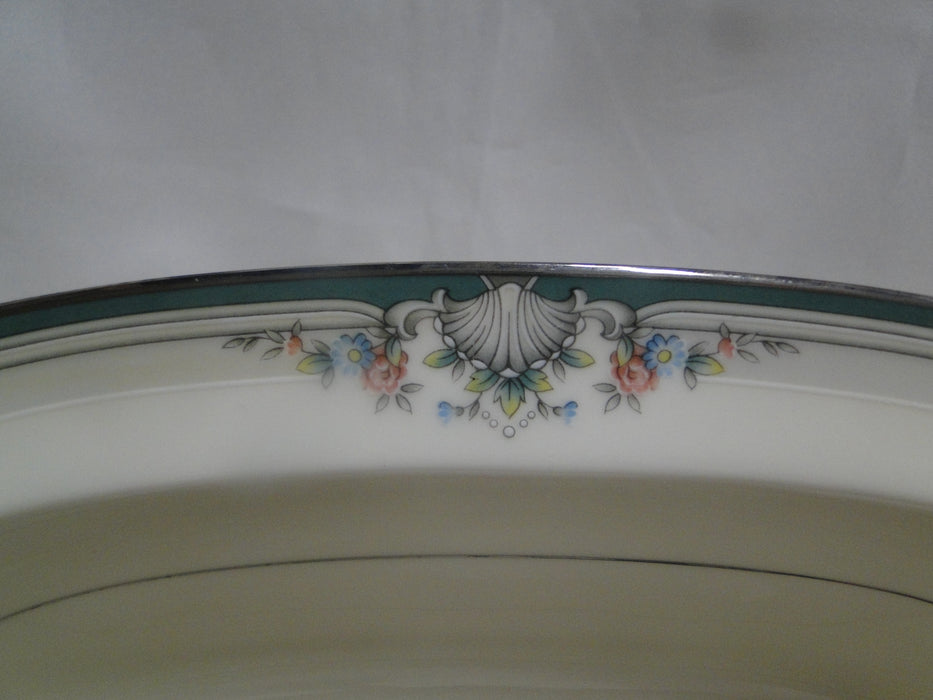 Noritake Lyndenwood, 4707, Green, Florals: Oval Serving Bowl (s), 10 5/8"