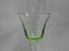 UNK4100 Green / Chartreuse Glass Bowl, Clear, Twisted Stem: Cordial, 5 3/8" Tall