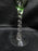 UNK4100 Green / Chartreuse Glass Bowl, Clear, Twisted Stem: Cordial, 5 3/8" Tall
