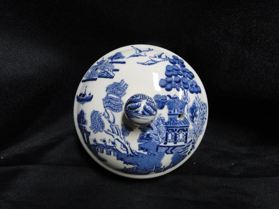 Wedgwood Willow Blue, Smooth: Mini Coffee Pot & Lid, 7" Tall