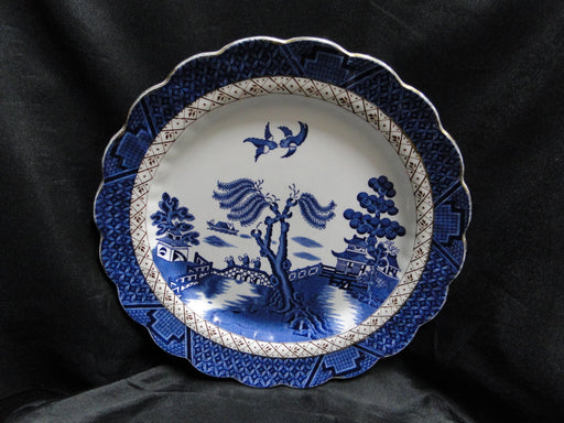 Booths Real Old Willow Blue, Gold Trim: Dinner Plate, 10 1/2"
