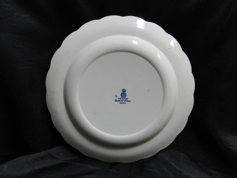 Booths Real Old Willow Blue, Gold Trim: Dinner Plate, 10 1/2"