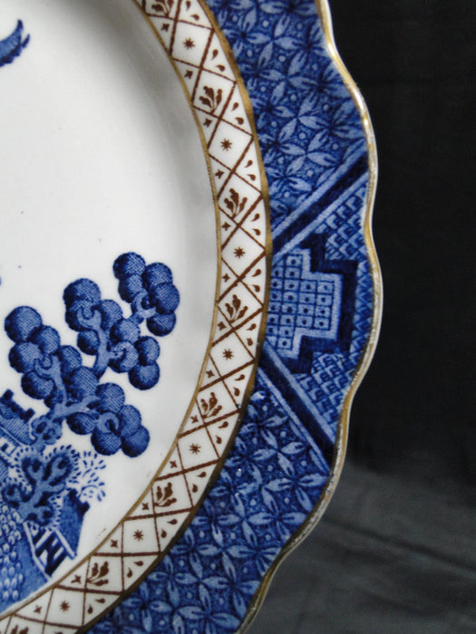 Booths Real Old Willow Blue, Gold Trim: Salad Plate, 7 1/2"