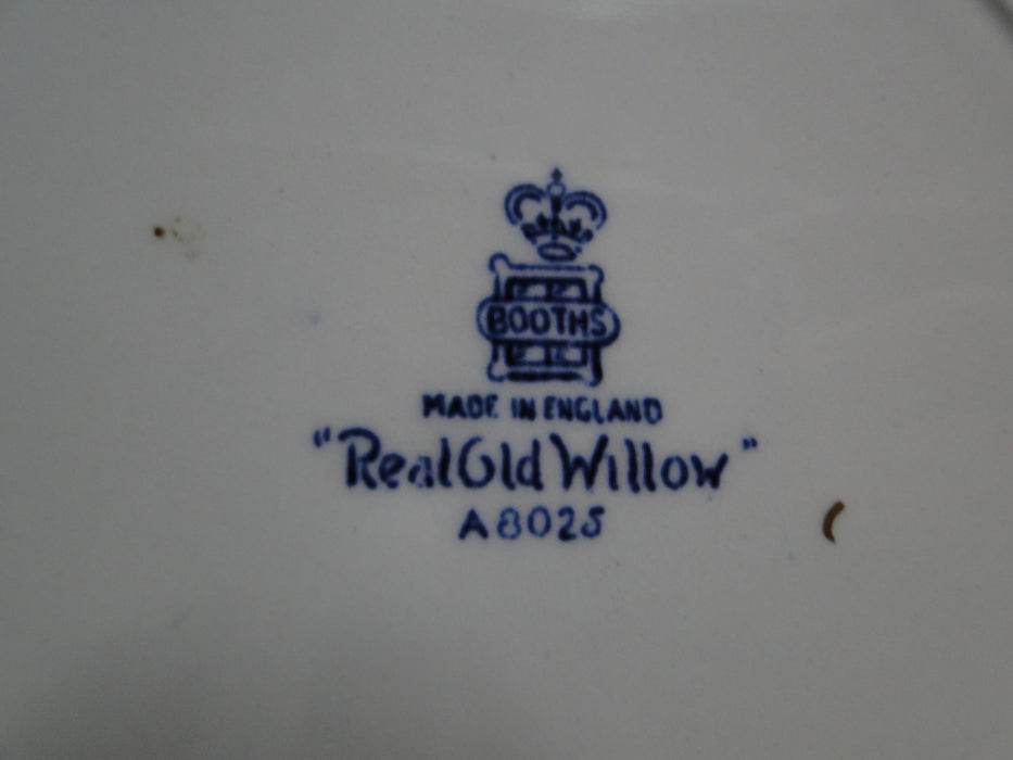 Booths Real Old Willow Blue, Gold Trim: Salad Plate, 7 1/2"