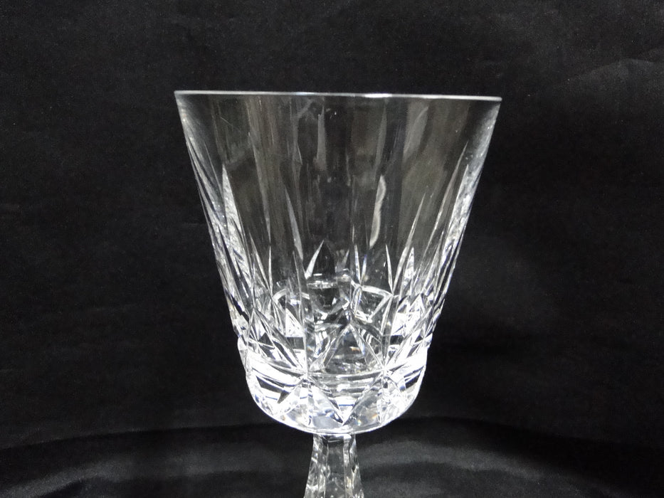 Waterford Crystal Rosslare, Vertical & Star Cuts: Water Goblet, 6 3/4", Spot