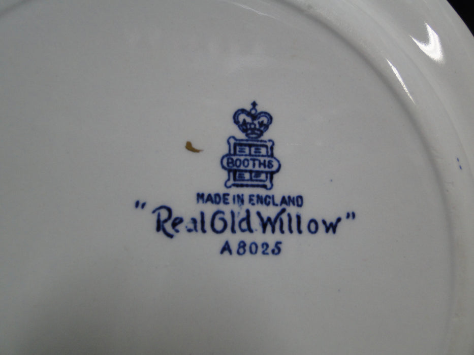 Booths Real Old Willow Blue, Gold Trim: Dessert Plate, 6 7/8"